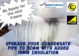 Condensate pipe freezing