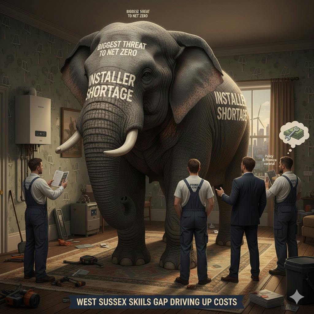 The Elephant in the Room: The Installer Shortage is the Biggest Threat to the UK's Net Zero Goals.